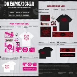 DREAMCATCHER -  OFFICIAL MERCHANDISE (PINK MONSTER / DREAM KISS)
