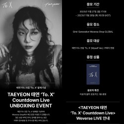 TAEYEON - To. X (Myself Ver.) Countdown Live [The 5th Mini Album]